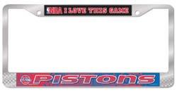 DETROIT PISTONS NBA Basketball Metal LICENSE PLATE FRAME