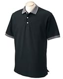Devon & Jones Men's Short Sleeve Jacquard Birdseye Polo Shirt D300