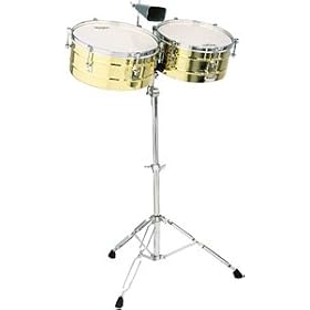 Latin Percussion M257 Matador Series 14" and 15" Steel Shell Timbales Set