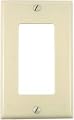 Leviton Decora - Wall plate - ivory - 1 port