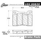 Centric Parts 100.00820 100 Series Brake Pad by Centric