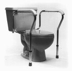 Adjustable Toilet Safety Frame with Armrests