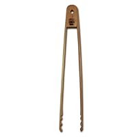 Joyce Chen 33-2047 Burnished Bamboo Tongs, 11-Inch