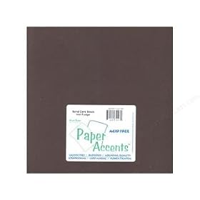 Paper Accents Cardstock 12x12 Solid Hot Fudge- 65 lb