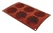 World Cuisine 6-Cup Silicone Brioche Sheet Mold / Red (19401)