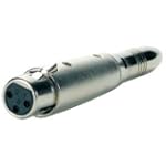 Dayton Audio XFQFS XLR Female to 1/4" Stereo Female Adapter
