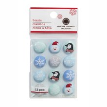 Winter Wonderland Fabric Brads
