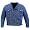 Denim Jacket - Men's Vented Denim Motorcycle Jacket with Removable Armor MJ411 Blue Denim