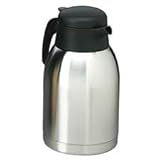 Stainless Steel Lined Vacuum Carafe, 1.9 Liter, Satin Finish/Black Trim