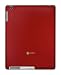 Macally SNAPMR Metallic Snap-On Case for iPad 2, Red