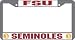 Florida State Seminoles Chrome License Plate Frame - SET OF 6 - Sports Merchandise