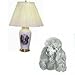 Porcelain Lamp with Toy Poodle