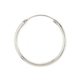 Sterling Silver 1-Inch Hoop Earrings