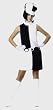 Teen Geo Go Go Girl Costume (Boots and gloves sold separately)