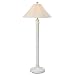 White Floor Lamp with Beige Shade