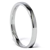 SALE 2MM Plain High Polished 950 Platinum Dome Comfort Fit Wedding Ring Band
