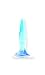 Iridescent Butt Plug 4 1/2 Inch Blue Small