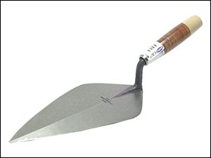MARSHALLTOWN The Premier Line 10350 11-Inch Wide London Brick Trowel with Leather Handle