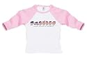 America Sign Language USA Flag Toddler Raglan T-Shirt