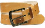 FRENCH CRAFT 38 MM VINTAGE LEATHER W/ BEVELED EDGES BEIGE