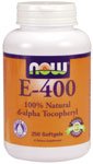 E-400 by NOW Foods - Vitamins (400IU - 250 Softgels)