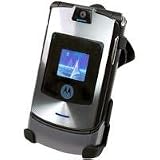 Motorola Razr V3 V3a V3i V3m V3e V3t V3r Black Rubberized Holster Belt Clip