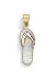 14k Two-Tone Diamond-Cut Light Created Opal Flip-Flop Pendant - JewelryWeb
