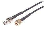 RG174 Cable Reverse Polarized SMA M-F 5.0 ft
