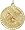 18 Hole Flag with Golf Club and Ball, 14K White Gold Charm
