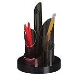 Desk Caddy, 5 Compartments, 5-3/4x7, Smoke (OIC66820)