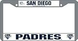 San Diego Padres Chrome License Plate Frame