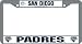San Diego Padres Chrome License Plate Frame