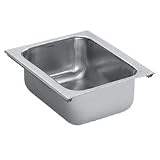 MOEN 22350 Lancelot 12-Inch-by-9-Inch Single Bowl Kitchen Sink, Satin
