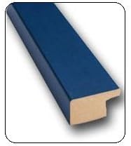 16x20 - 16 x 20 Flat Blue Solid Wood Frame with UV Framer's Acrylic & Foam Board Backing - Great For a Photo, Poster, Painting, Document, or Mirror