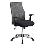 Mad Tech 41.5x20.5x25 Black & Grey Fabric & Mesh Computer Office Chair