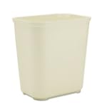 Rubbermaid Commercial Fiberglass 7 Gallon Fire Resistant Wastebasket, Rectangular, 10.5