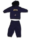 Adidas Los Angeles Lakers Preschool Purple On-Court Fleece Hoodie & Pants Set (5/6)