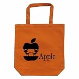磯野家Ａｐｐｌｅ　エコバッグ　M　オレンジ サザエさん