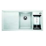 Blanco Axia 6S 511790 40 Drop-In Double Bowl Silgranit Sink with Sliding Safety Glass Cutting Board: Anthracite