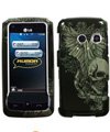 Skull Wing Phone Protector Cover for LG LN510 (Rumor Touch)