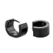 Stainless Steel Huggie Earrings with Plain Design