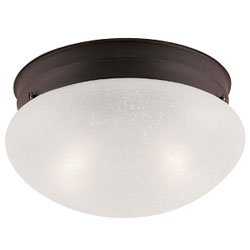 Sea Gull Heriloom Bronze Olde Iron Flush Mount Ceiling Light by Sea Gull