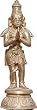 ShalinCraft Collectible-Figurines Hindu Religious Statue Bronze Lord Hanuman 2.5" x 2.5" x 7"