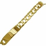 14K Yellow Gold Link ID Men's Bracelet