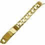 14K Yellow Gold Classy Sqaure Knots Men's Bracelet