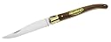 Laguiole-Messer, 212010 Stahl 12C27, Rosenholz-Schalen, Messingbeschläge, Heftlänge 10 cm