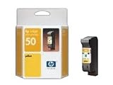 HP 51650YE Ink Cartridge No 50 Yellow 42Ml