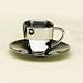 10.OZ STAINLESS STEEL CUP & SAUCER 0230