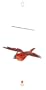 Bird Brain Glass Flapper Cardinal