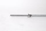 5 Foot Long Threaded Weight Bar with Collars - For Standard Weight Plates